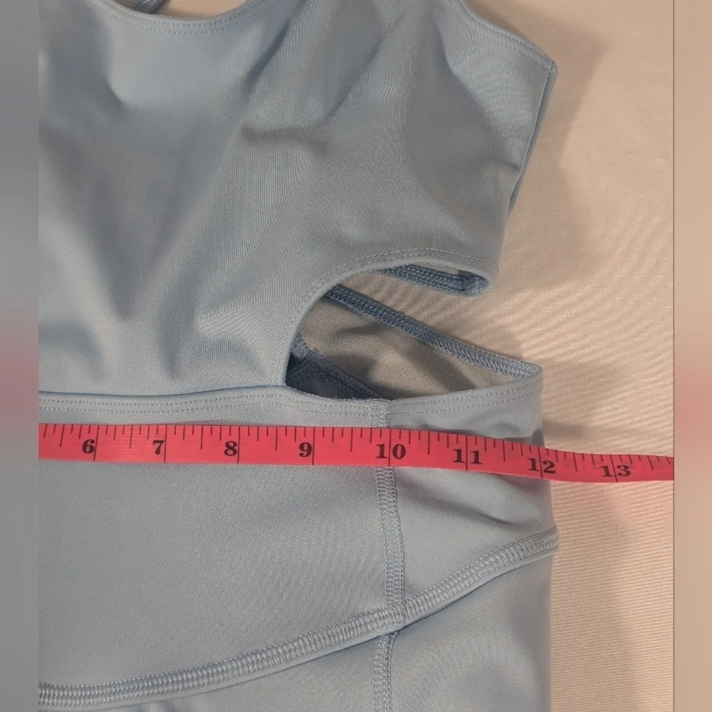 New Free People Movement Back It Up Women's Light Blue Jumpsuit Size Extra Small - Picture 12 of 12